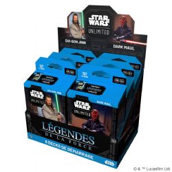 STAR WARS UNLIMITED - LES LÉGENDES DE LA FORCE SPOTLIGHT DECKS - DARTH MAUL AND QUI-GON JINN DECKS DE DÉMARRAGE 2 JOUEURS (FR)
